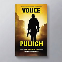 Create a realistic book cover for a police novel