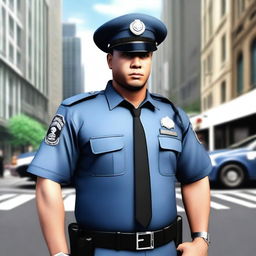 Create a realistic image of a policeman