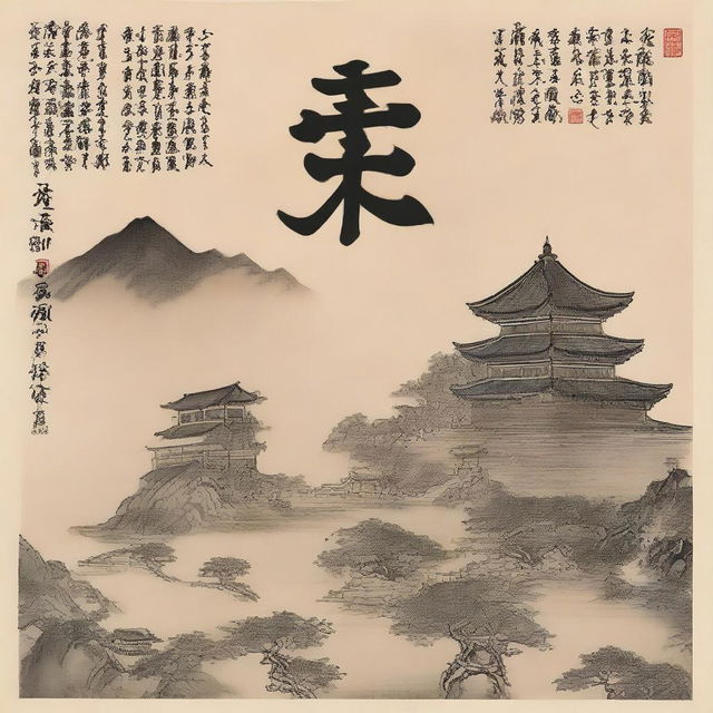 一个少年在一片黑雾中艰难前行，周围的环境充满了神秘和未知。他的脸上充满坚毅和决心，背景显示出黑暗的雾气，象征着他所面对的困境和挑战。