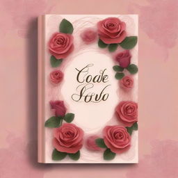 Create a captivating book cover titled 'Code of Love with Roses'