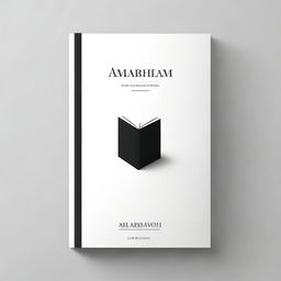 A black and white themed book cover