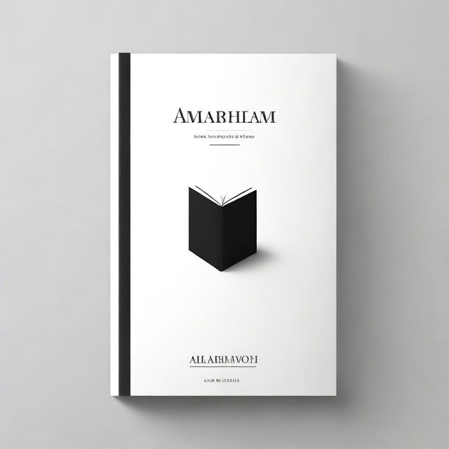 A black and white themed book cover