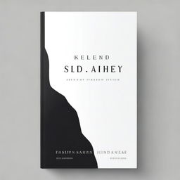 A black and white themed book cover