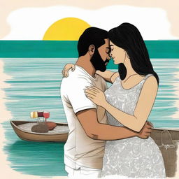 Desenhe a capa de um livro mostrando um casal vivendo um amor proibido