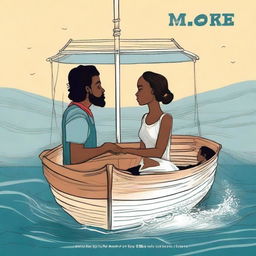 Desenhe a capa de um livro mostrando um casal vivendo um amor proibido