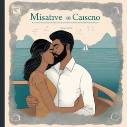 Desenhe a capa de um livro mostrando um casal vivendo um amor proibido