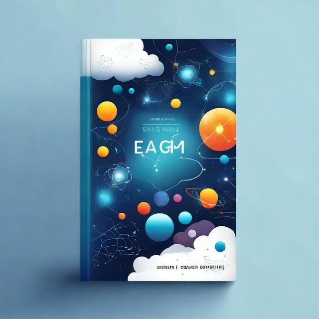 Design an engaging book cover for a science book