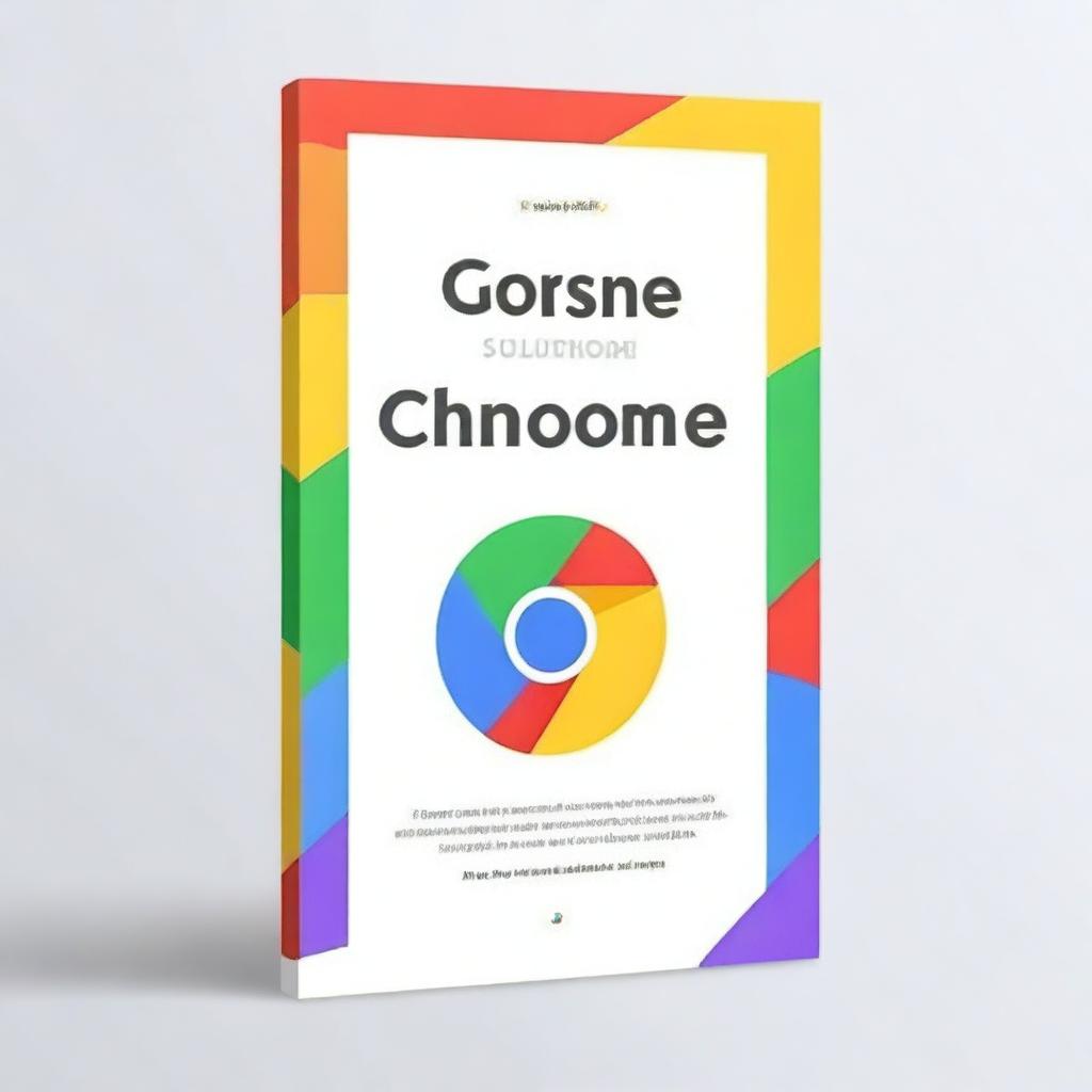 Create a book cover for a guide on web browser design using Google Chrome