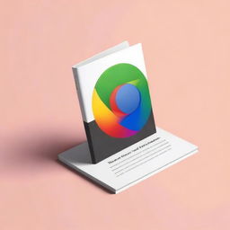 Create a book cover for a guide on web browser design using Google Chrome