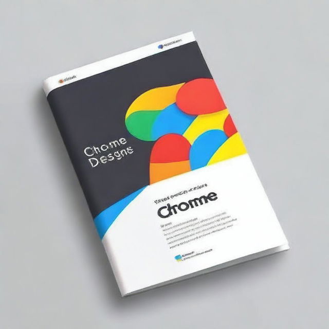 Create a book cover for a guide on web browser design using Google Chrome