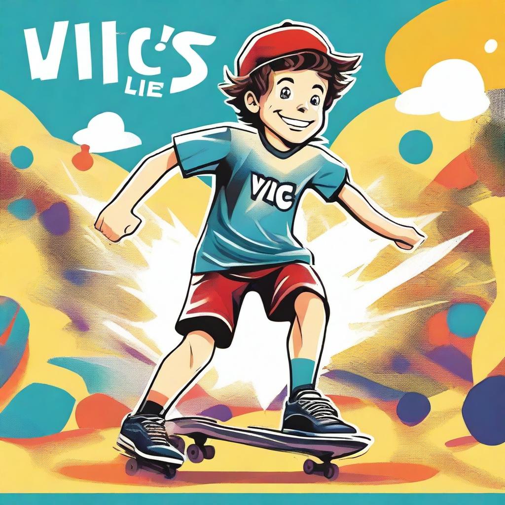 Create a movie poster for a film titled 'Vic's Life'