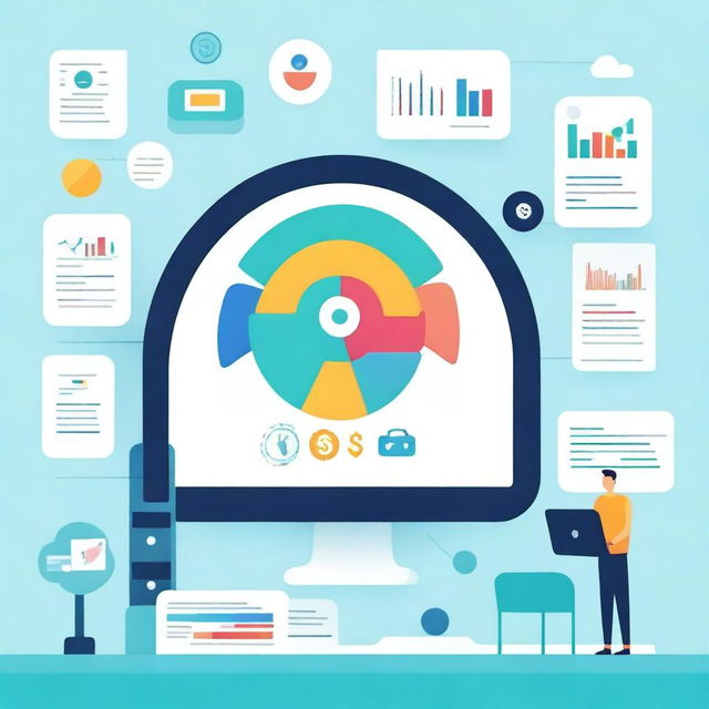 Create an image representing AI-driven financial services focused on personal finance management