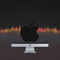 A stunning 8k PNL music-themed wallpaper optimized for a Mac display, showcasing the band's logo and artistic elements related to their music and style.