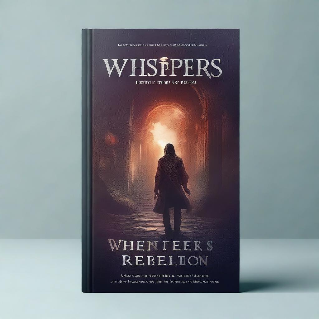 Create a novel cover for a book titled 'Whispers of Rebellion'