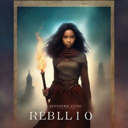 Create a novel cover for a book titled 'Whispers of Rebellion'