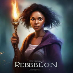 Create a novel cover for a book titled 'Whispers of Rebellion'