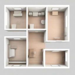 Different layout options in a flat format for a living room measuring 2 by 4 meters