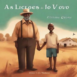 Create a book cover for 'As Lições do Vovô' by Elliana Garcia