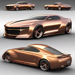 Create a custom hypercar that is a fusion of a 1939 Chevy coupe and Camaro