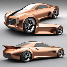 Create a custom hypercar that is a fusion of a 1939 Chevy coupe and Camaro