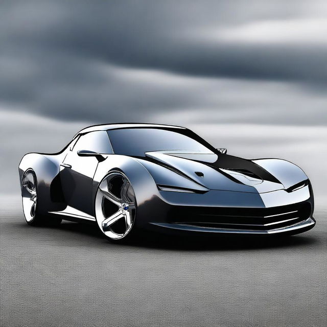 Create a custom hypercar that is a fusion of a 1939 Chevy coupe and a Camaro