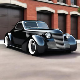 Create a custom hypercar version of a 1939 Chevy coupe