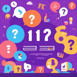 A lively poster for a quiz game where teams answer questions on different topics and have fun