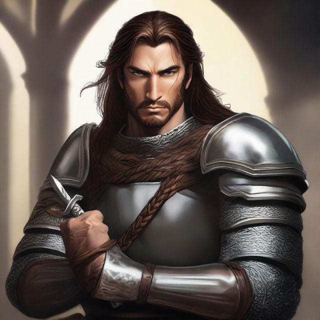 Sali al-Ul, a male human fighter with an evil demeanor