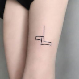 Design a minimalist tattoo that measures up to 12 cm in length and is suitable for covering a 10 cm scar on the shin