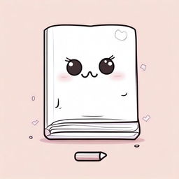 A step-by-step guide on how to draw a kawaii book