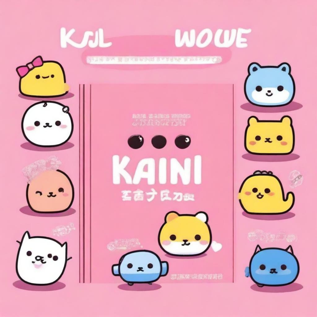 Design a professional book cover for a 'How to Draw Kawaii Characters' guide