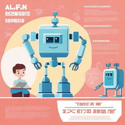 A poster for a short film demonstrating the advantages of education with AI