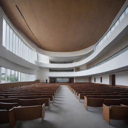 Integrated lecture building, luxurious and modern, worth 65 billion rupiah, featuring smart classrooms and cutting-edge facilities.