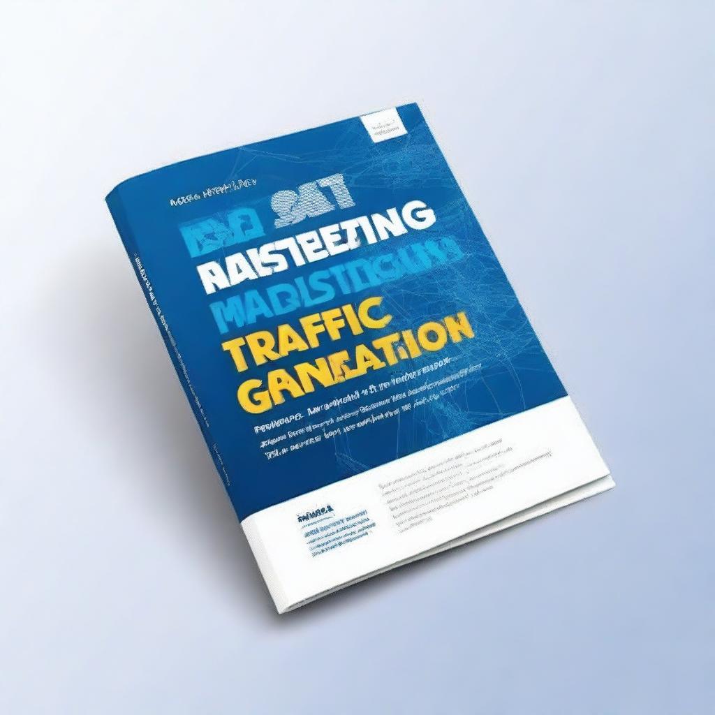 Create an eBook cover titled 'Mastering Traffic Generation: A Proven 3-Stage Roadmap to Millions of Visitors