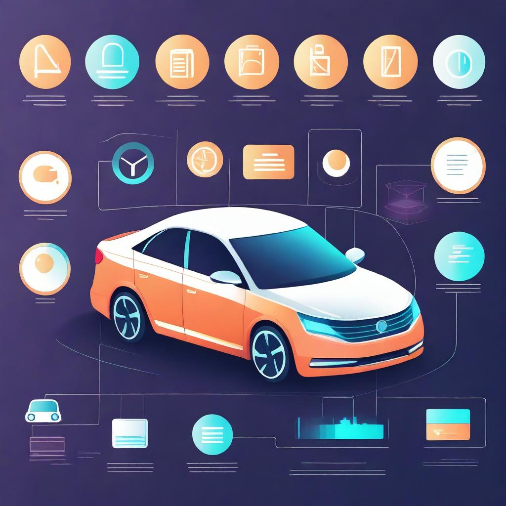 An artistic representation of used car data intelligence