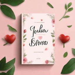 Create a book cover with the title 'toda carta de amor que eu já te escrevi' and the subtitle '(mesmo quando eu não sabia que era uma)' written in romantic and beautiful handwritten letters