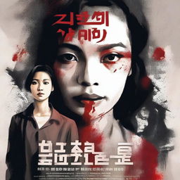 Create a novel poster with the title 'AKU KORBAN KAWIN PAKSA TANTEKU'