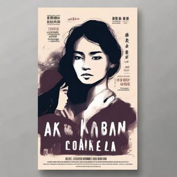 Create a novel poster with the title 'AKU KORBAN KAWIN PAKSA TANTEKU'