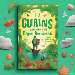 Create a book cover for 'The Curious Adventures of Benjamin Green' by Urisha 