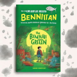 Create a book cover for 'The Curious Adventures of Benjamin Green' by Urisha 