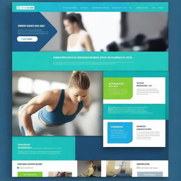 Create a sleek and modern navigation bar design for a gym website