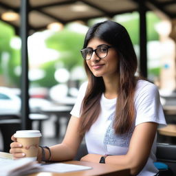 A tasteful and respectful portrait of Mia Khalifa