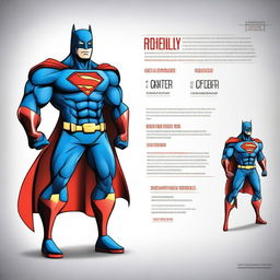 Create a superhero character inspired by a unique product