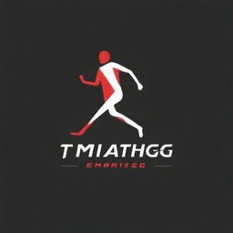 A sleek and modern logo featuring a running figure