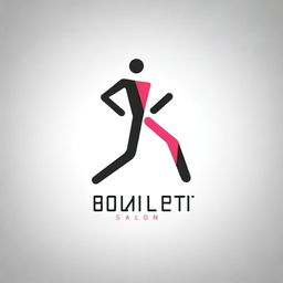 A sleek and modern logo featuring a running figure