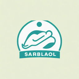 A unique and playful logo featuring a figure sleeping in a running pose on a bed