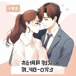 A book cover featuring a soft office romance couple, reminiscent of a K-Drama poster or webtoon