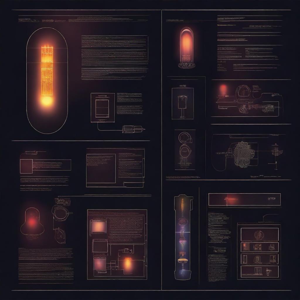 Create a dark background illustration for a book about infrared sensors