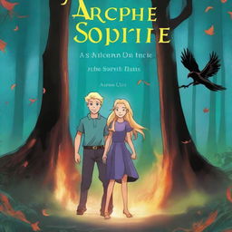 A book cover for a fantasy novel titled 'Archie and Sophie: The Hidden Truth'