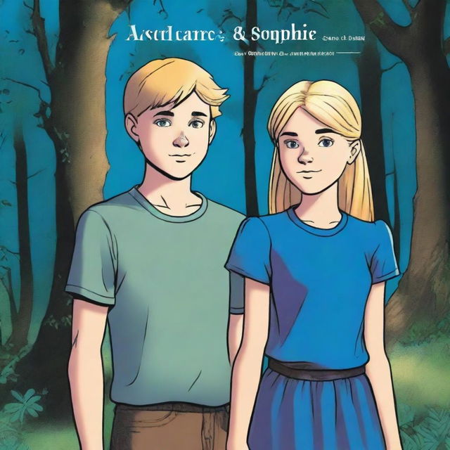 A book cover for a fantasy novel titled 'Archie and Sophie: The Hidden Truth'